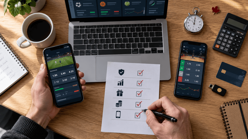 Testing and ranking Canadian online sportsbooks by odds, payments and mobile experience